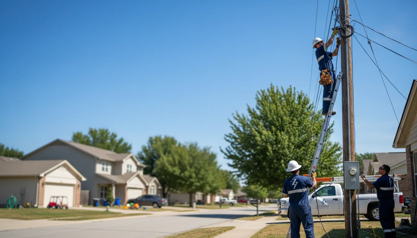 Residential electrician providing installation services in Van Wert, IA